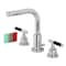 Fauceture FSC8951CKL Kaiser Widespread Bathroom Faucet W/ Brass Pop-Up, Chrome FSC8951CKL - alternate 1